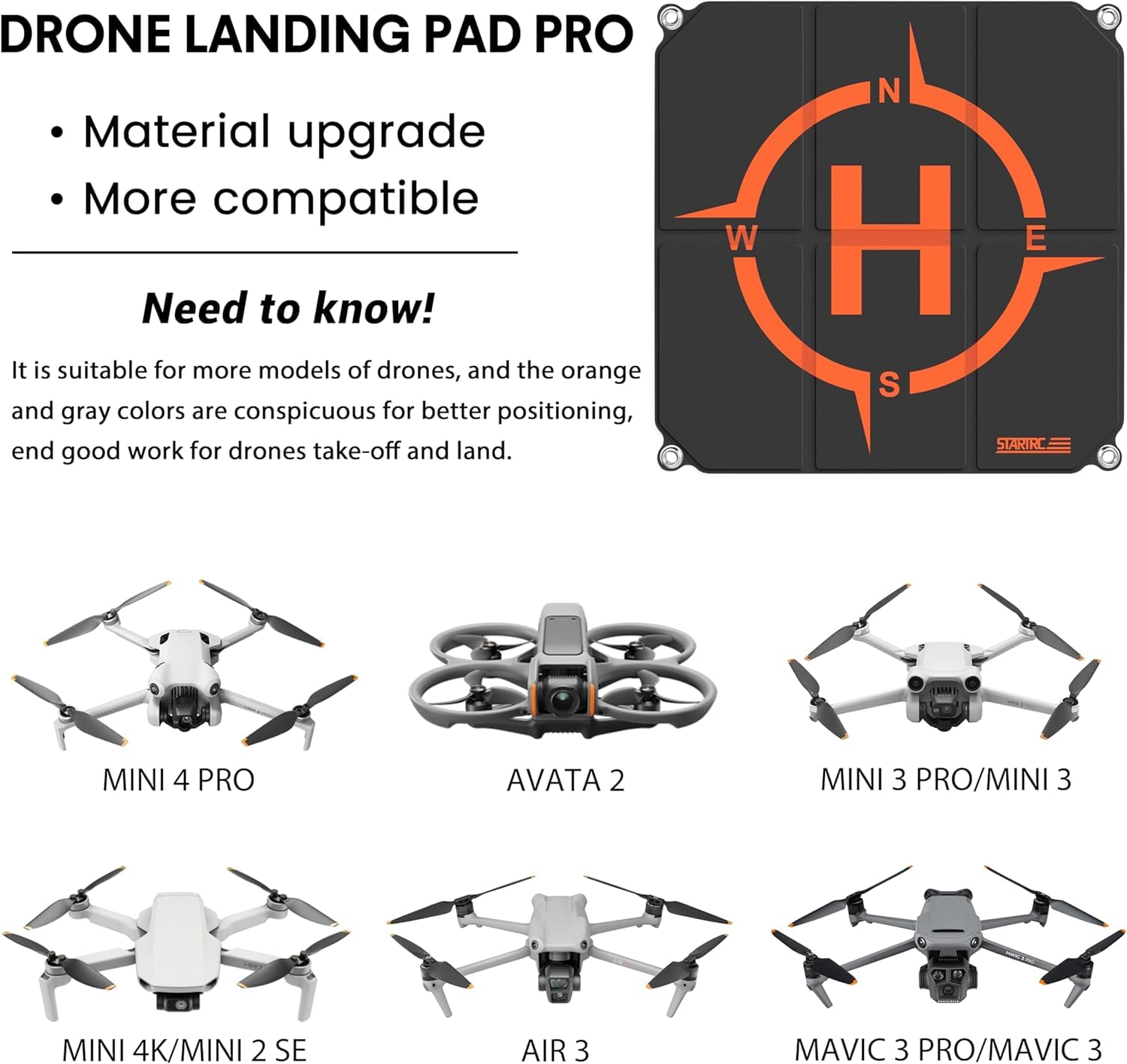 STARTRC Drone Landing Pad, Uni - đánh giá và giá Dji Drone Mini 3