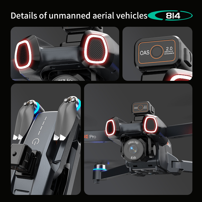 814 drone profissional 4K HD C - đánh giá và giá Drone Controller Screen
